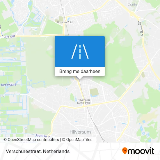 Verschurestraat kaart