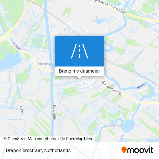Drapeniersstraat kaart