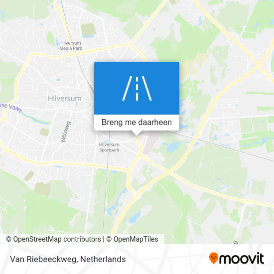 Van Riebeeckweg kaart