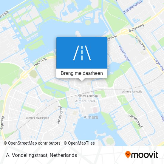 A. Vondelingstraat kaart