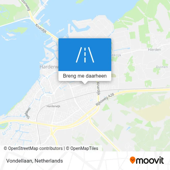 Vondellaan kaart