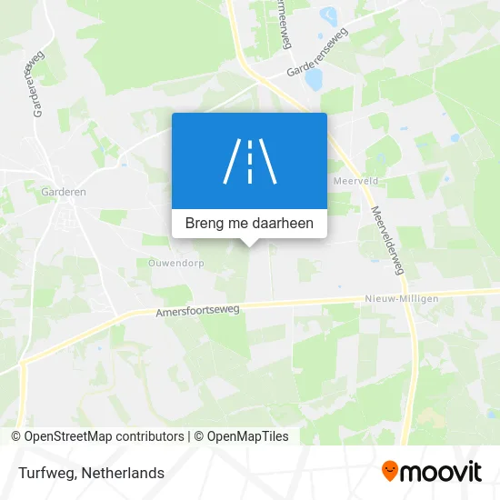 Turfweg kaart