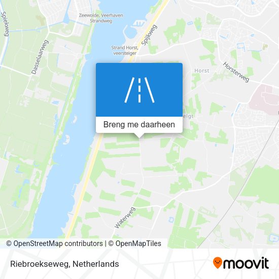 Riebroekseweg kaart