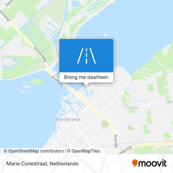 Marie Curiestraat kaart