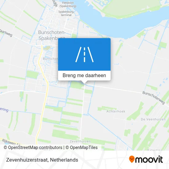 Zevenhuizerstraat kaart