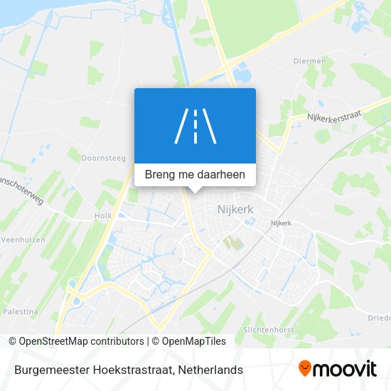 Burgemeester Hoekstrastraat kaart