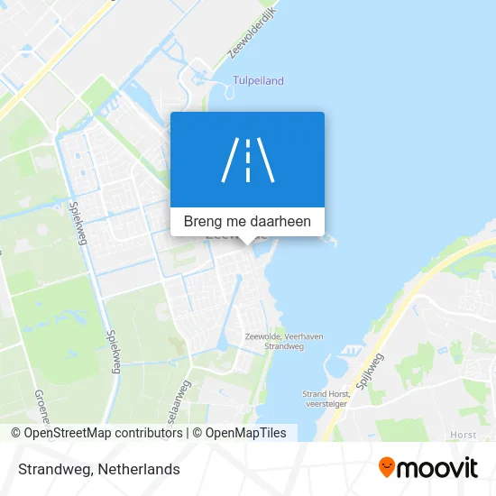 Strandweg kaart