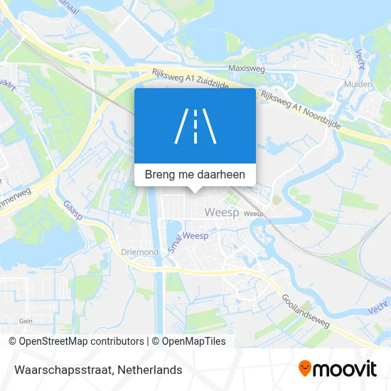 Waarschapsstraat kaart