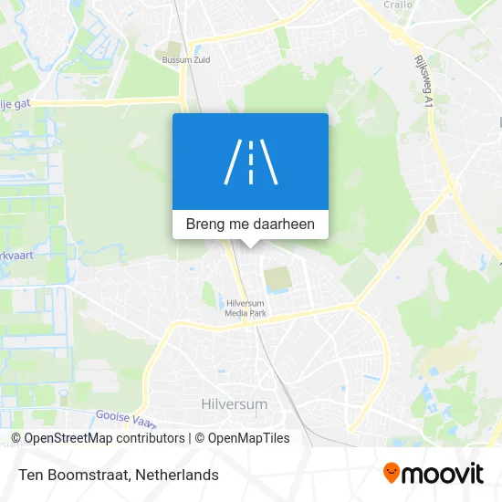 Ten Boomstraat kaart