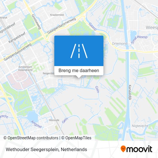 Wethouder Seegersplein kaart
