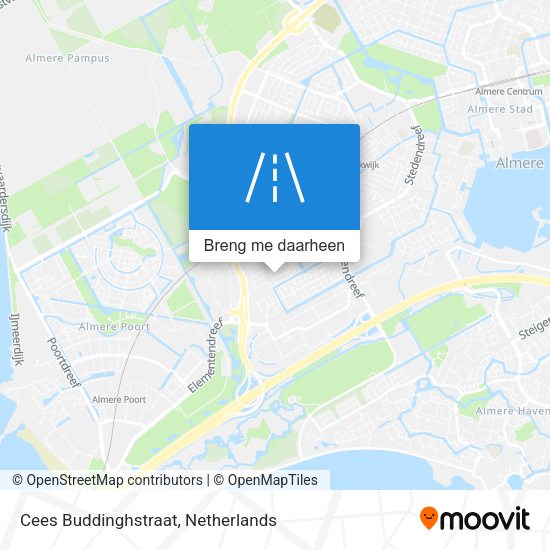 Cees Buddinghstraat kaart