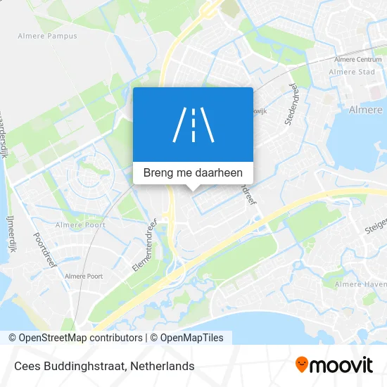 Cees Buddinghstraat kaart