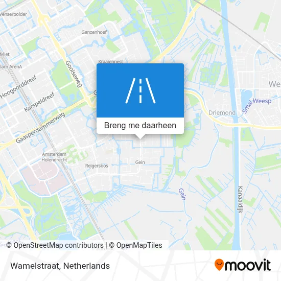 Wamelstraat kaart