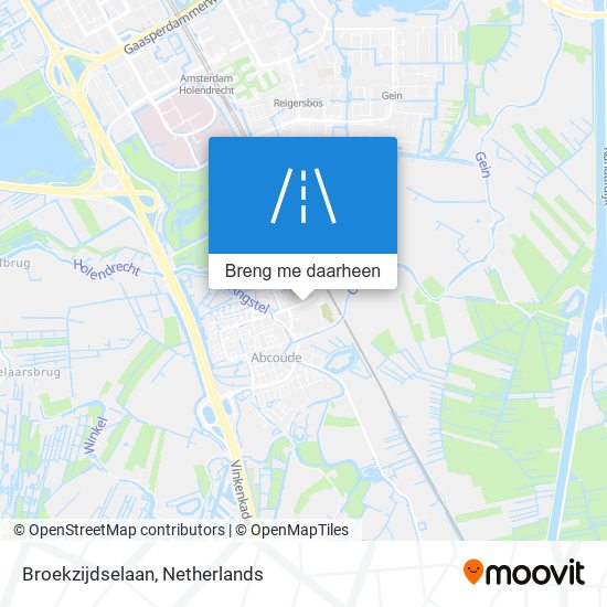 Broekzijdselaan kaart