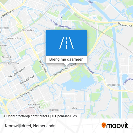 Kromwijkdreef kaart
