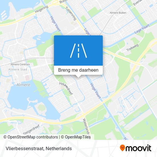 Vlierbessenstraat kaart