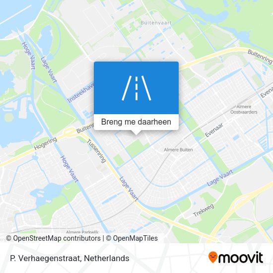P. Verhaegenstraat kaart