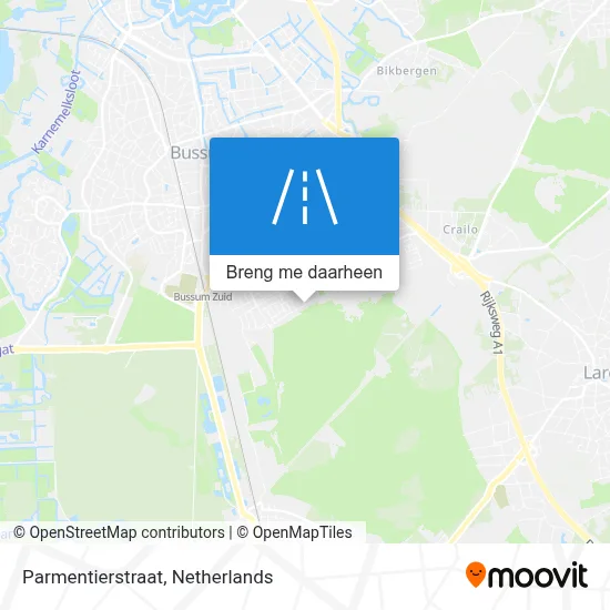 Parmentierstraat kaart