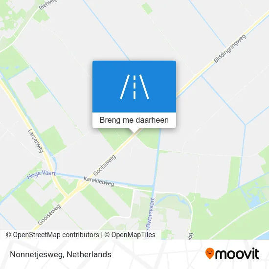 Nonnetjesweg kaart