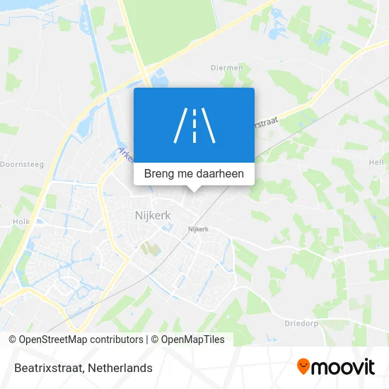 Beatrixstraat kaart