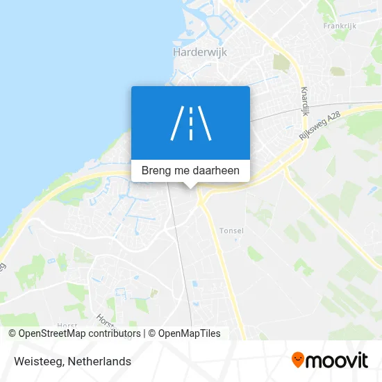 Weisteeg kaart