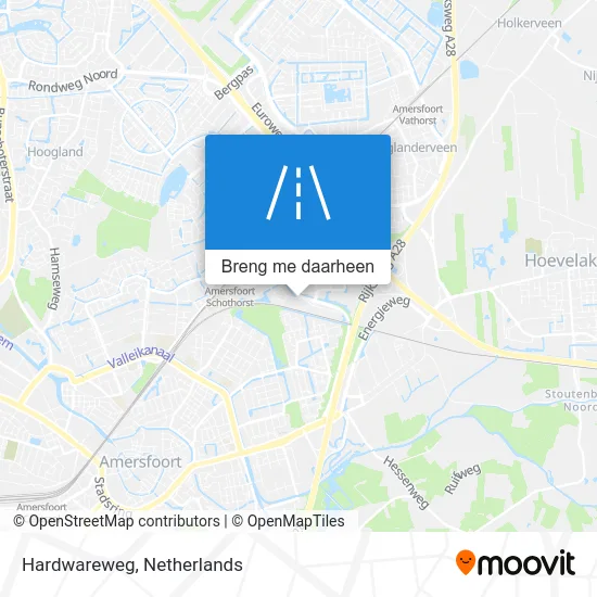 Hardwareweg kaart