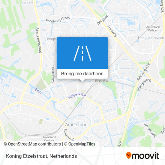 Koning Etzelstraat kaart