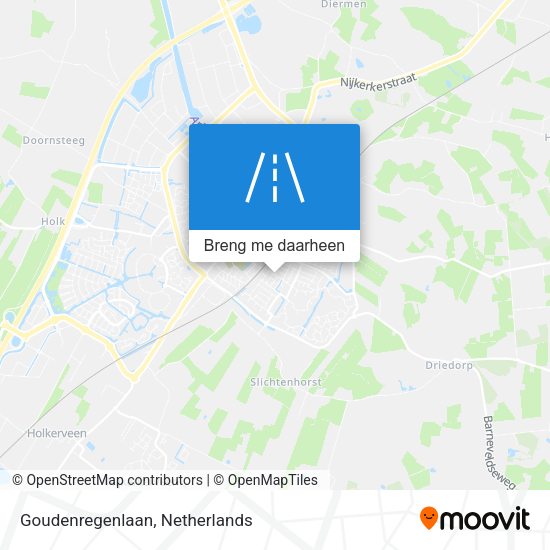 Goudenregenlaan kaart