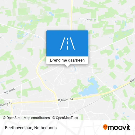 Beethovenlaan kaart