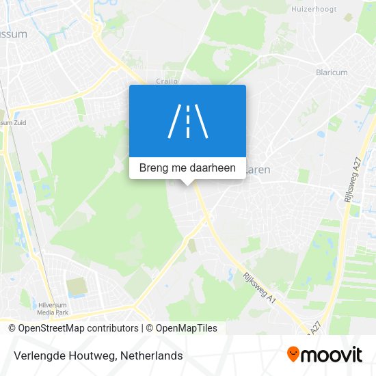 Verlengde Houtweg kaart