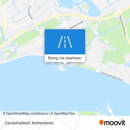 Zandstradreef kaart
