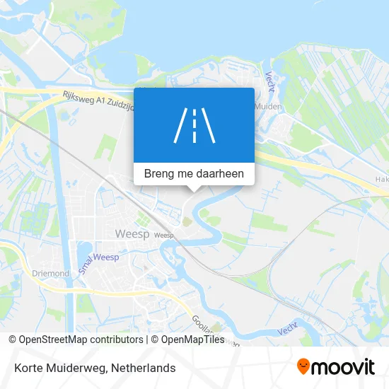 Korte Muiderweg kaart