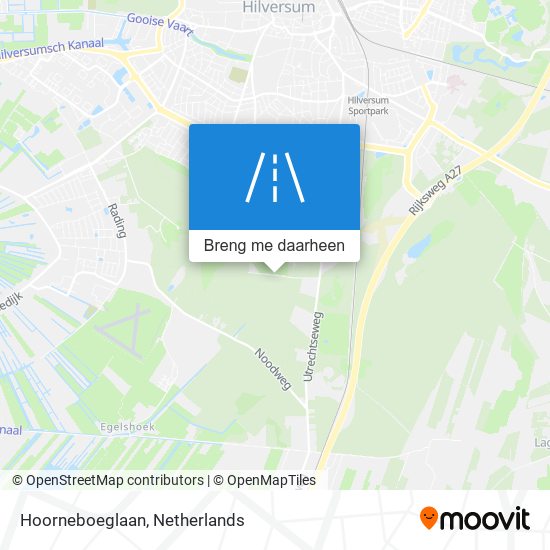 Hoorneboeglaan kaart