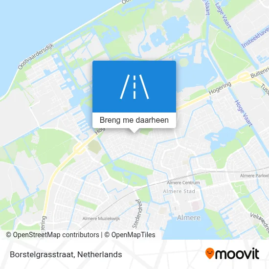 Borstelgrasstraat kaart