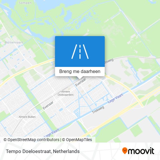 Tempo Doeloestraat kaart