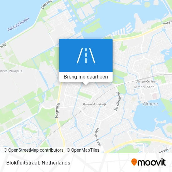Blokfluitstraat kaart