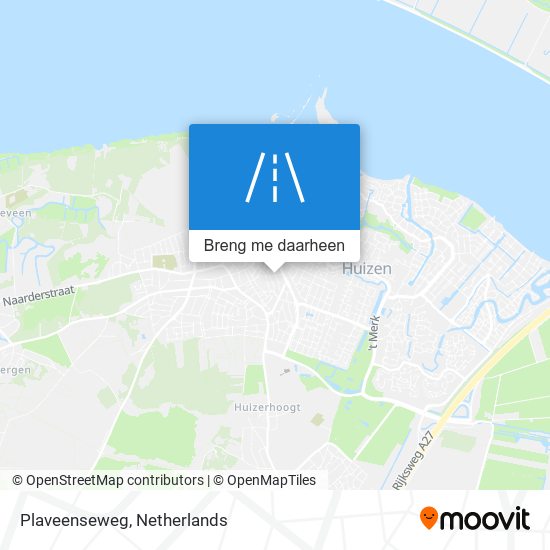 Plaveenseweg kaart