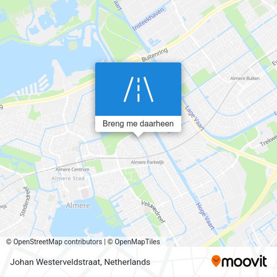Johan Westerveldstraat kaart