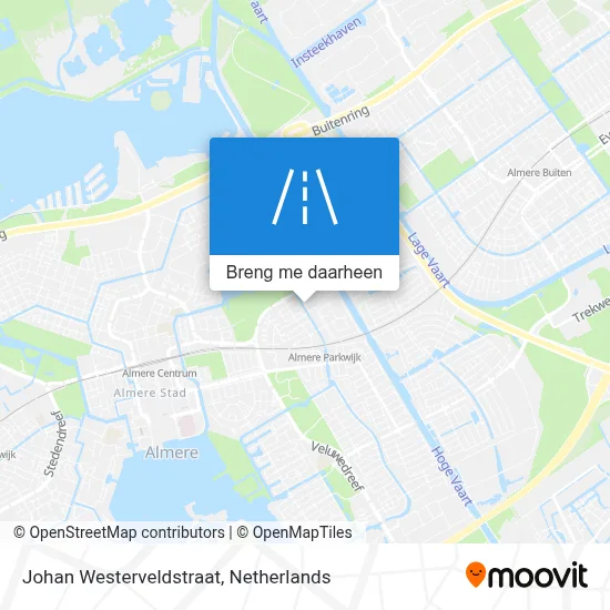 Johan Westerveldstraat kaart
