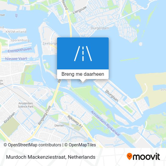 Murdoch Mackenziestraat kaart