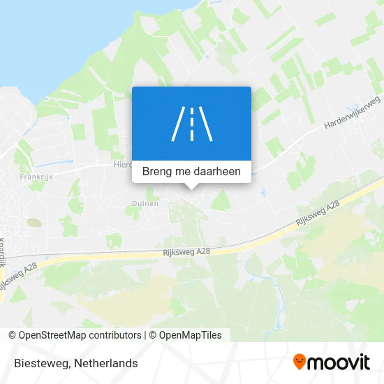 Biesteweg kaart