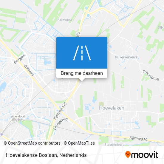 Hoevelakense Boslaan kaart