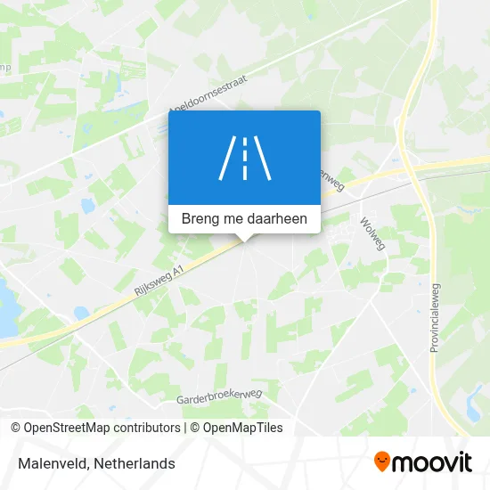 Malenveld kaart