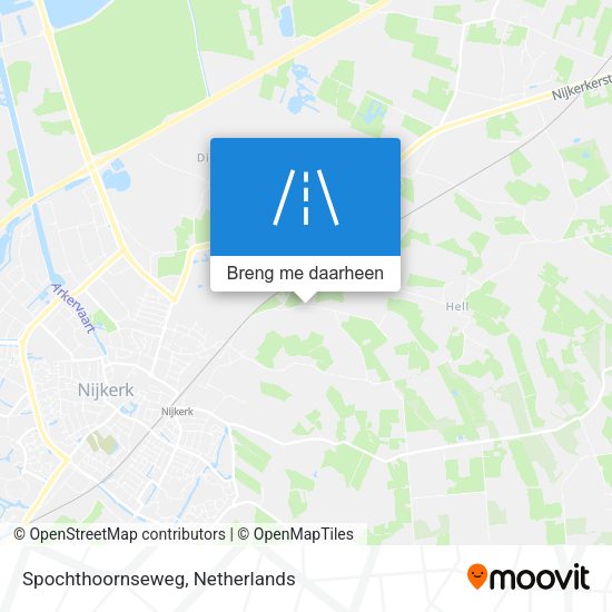 Spochthoornseweg kaart