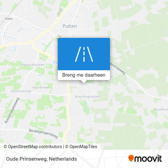 Oude Prinsenweg kaart