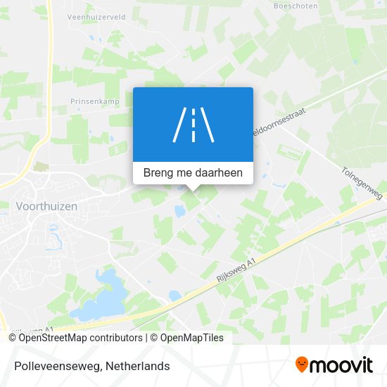 Polleveenseweg kaart