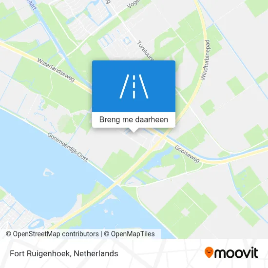 Fort Ruigenhoek kaart