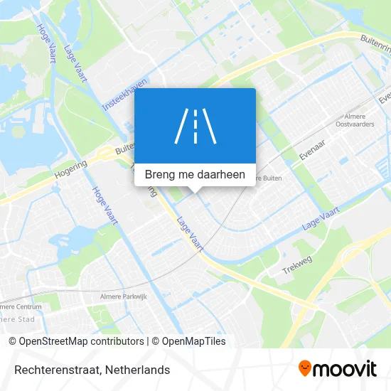 Rechterenstraat kaart