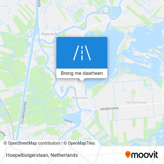 Hoepelbuigerslaan kaart
