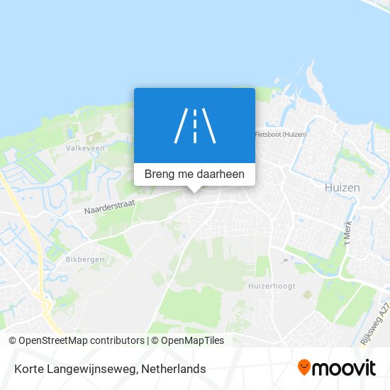 Korte Langewijnseweg kaart